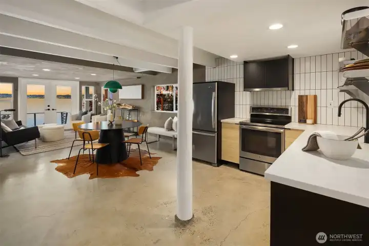 Open feel and clean aesthetics