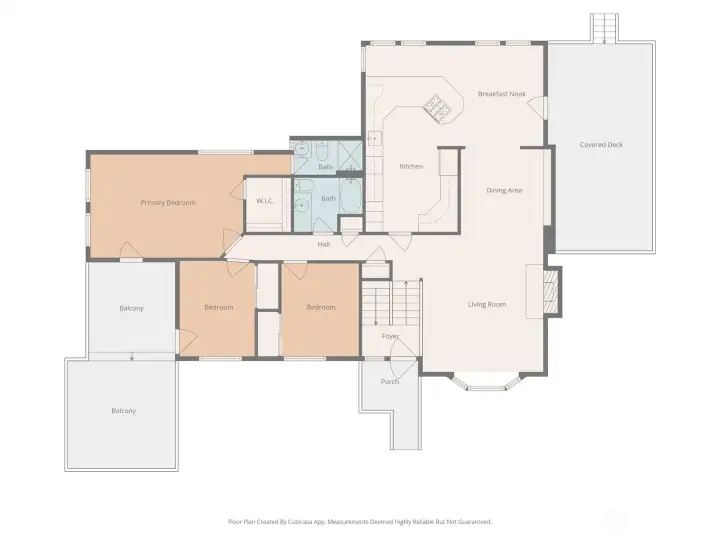 Floor plan of the upper/main level.