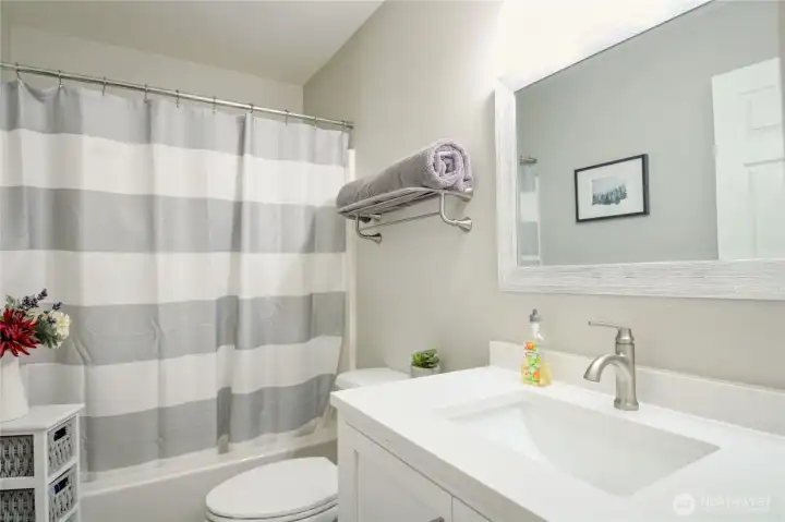 Lower guest bathroom.