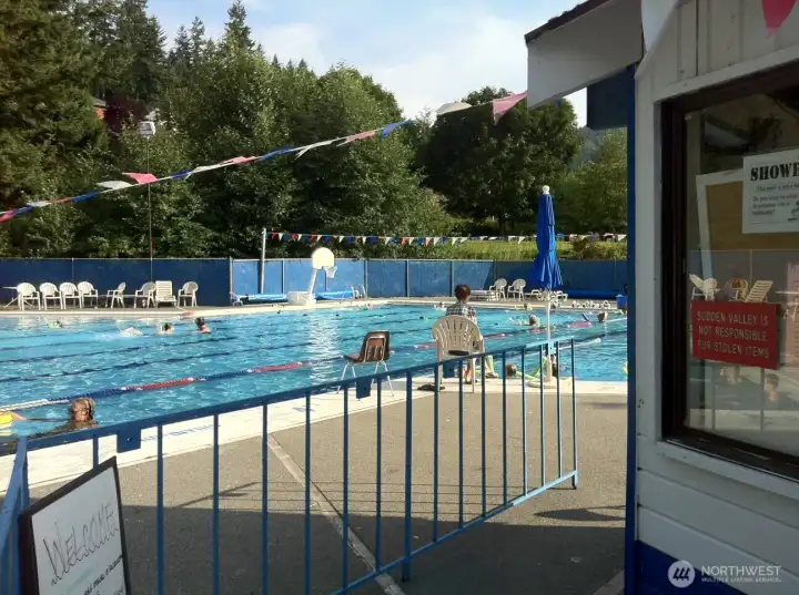One of Two Community Swimming Pools