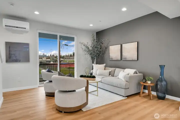 The main level of the home is wide open which is perfect for entertaining.