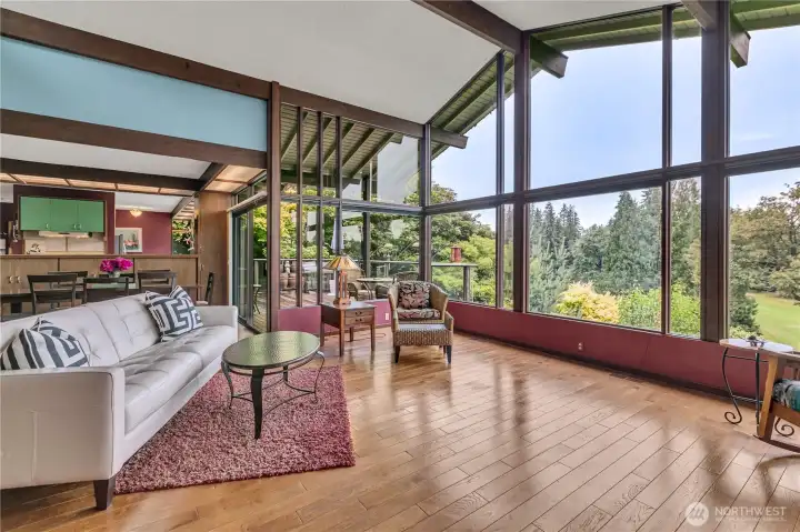 Love all the wood beams and architecture.