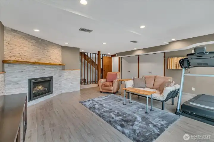 Great room for relaxing with your gas fireplace.