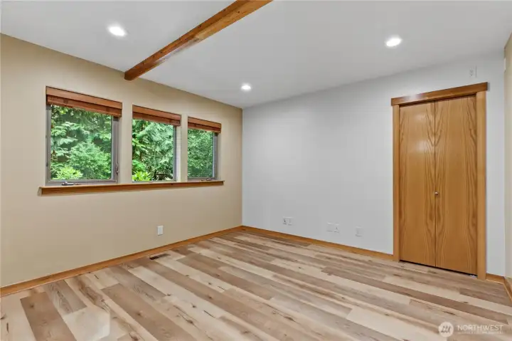 The flexible second lower-level room offers numerous possibilities, including office space, hobby room, exercise area, or additional storage. The flexible second lower-level room offers numerous possibilities, including office space, hobby room, exercise area, or additional storage.