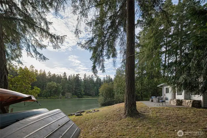 Relax beside the water and enjoy ever-changing tides, native wildlife, and tranquil views from your own Mitchell Bay waterfront retreat.