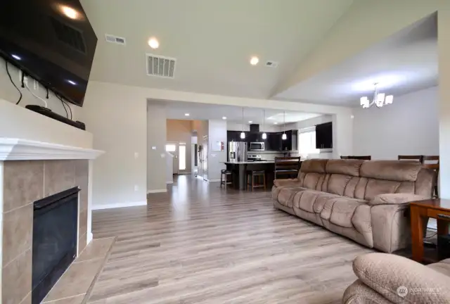 Open concept home offers great space for entertaining