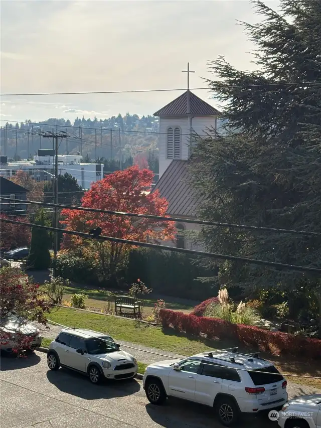 Lovely western outlook from main and upper deck.