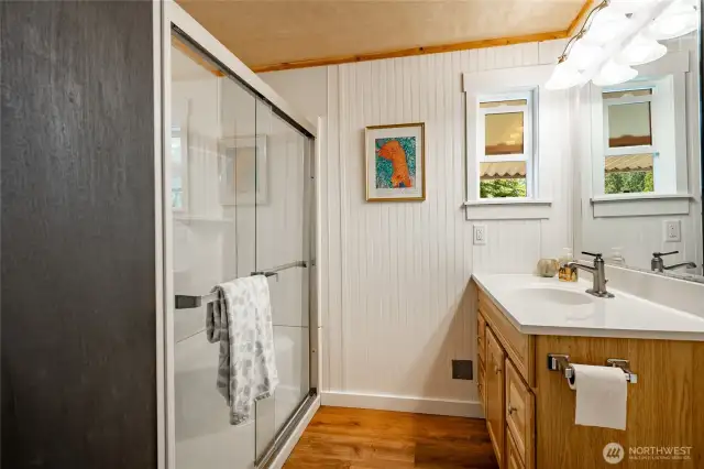 Hall bathroom also updated.