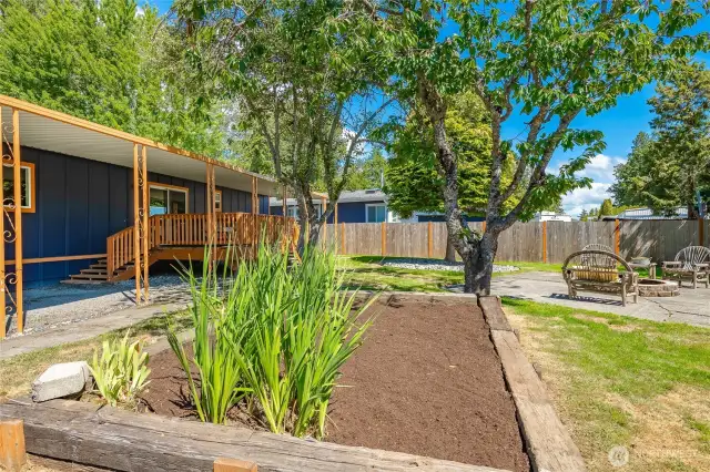 Raised bed garden to grow your flowers or veggies