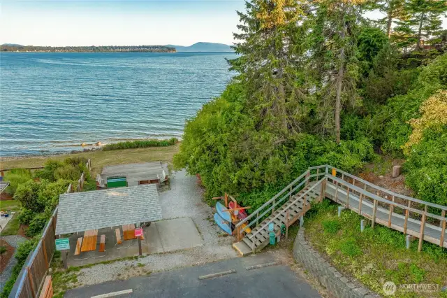 One of the several community parks for picnics, kayaking, walks on the beach.
