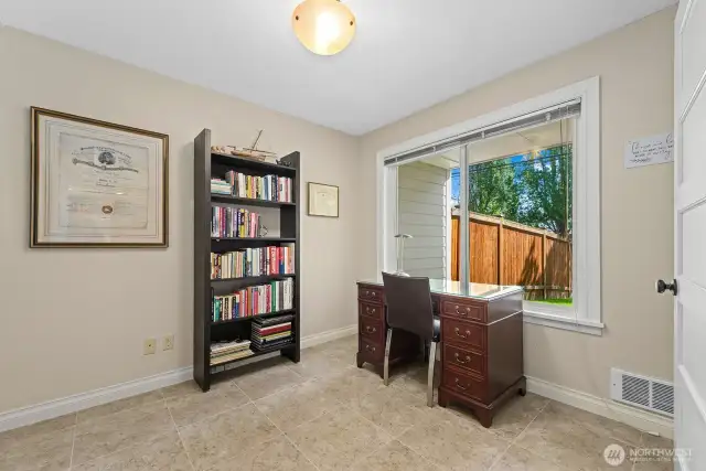 Second Bedroom has window overlooking patio and yard