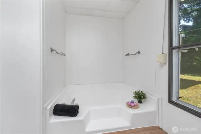 Soaking tub is ready!