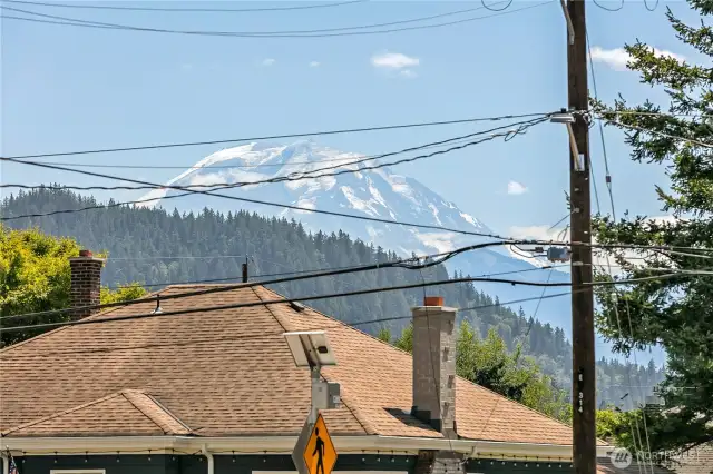 Mt View from the front porch and living area!