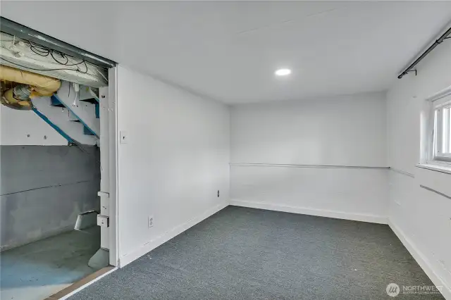 Additional spaces in the basement
