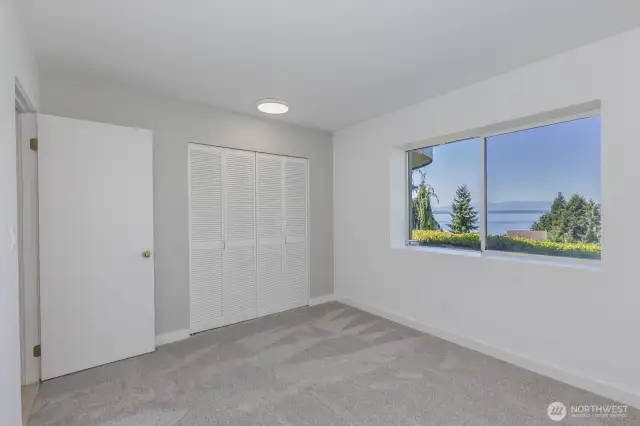 Bedroom # 2. Even the lower level has views.