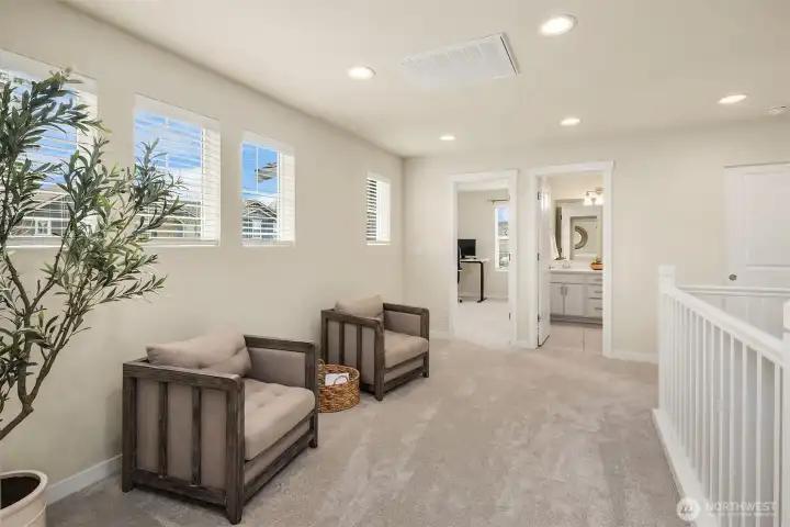 Versatile loft on the second floor