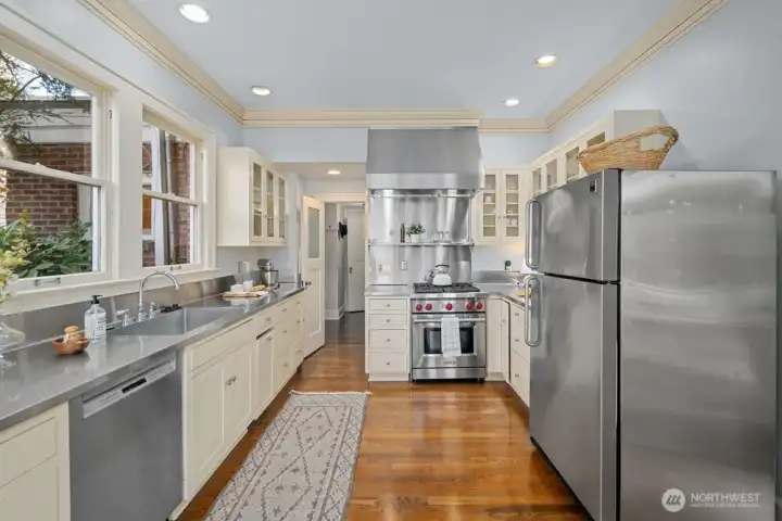 A chef's kitchen ...