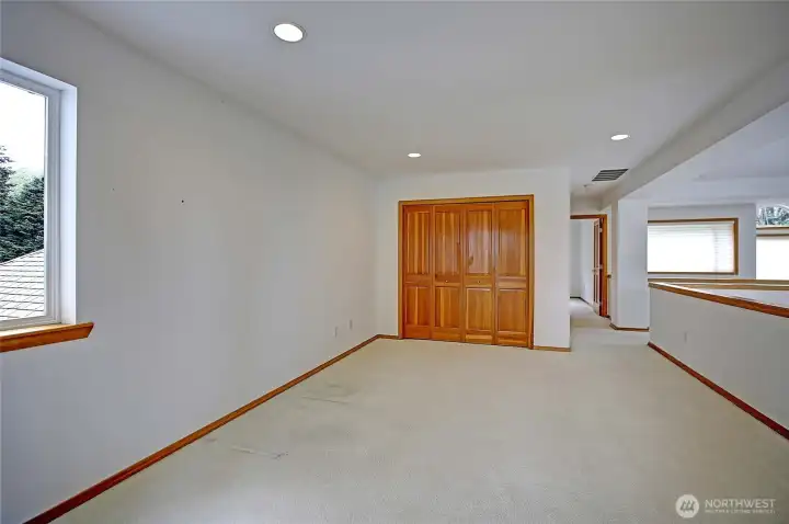 Upper floor loft very roomy with good natural lighting.  Bedroom #2 of this level.