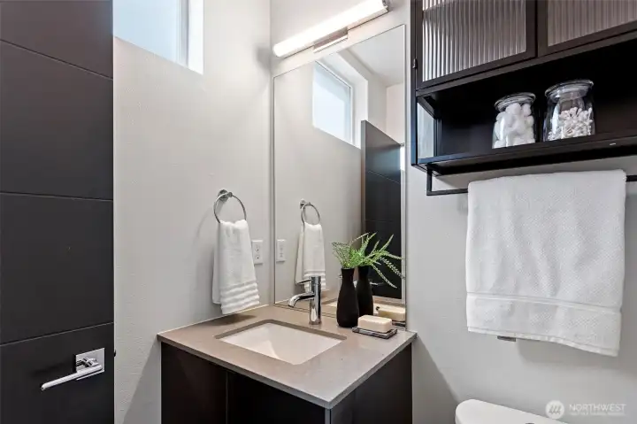 Main floor powder room