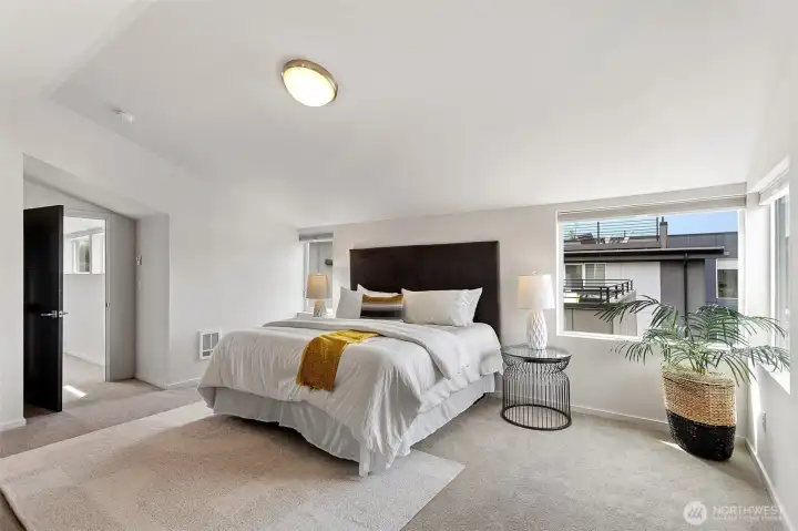Top floor primary bedroom