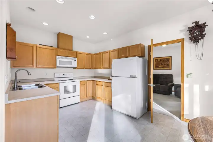 U-Shaped Kitchen with Storage and  Functional Design