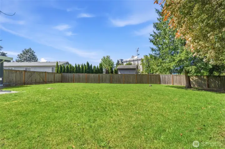 Almost a 1/3 acre that will accomodate any size or growing family. Definately perfect for entertaining. Almost a 1/3 acre that will accomodate any size or growing family. Definately perfect for entertaining.