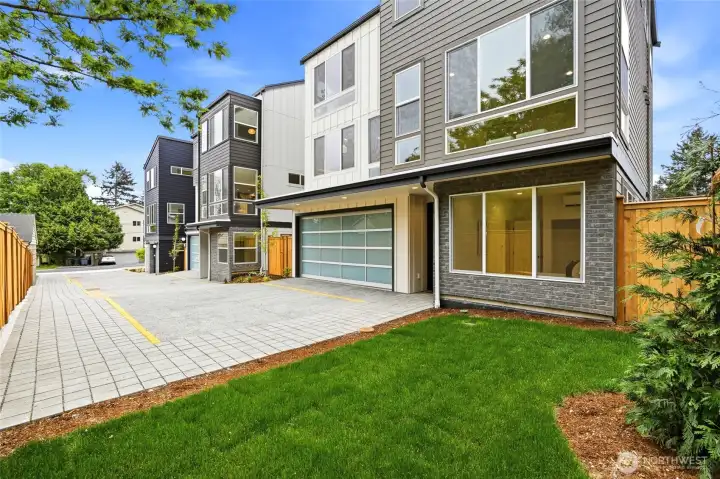 1516 is dark blue home, closest to the street. 1512 middle, 1508 (staged model) in foreground. 1516 is dark blue home, closest to the street. 1512 middle, 1508 (staged model) in foreground.