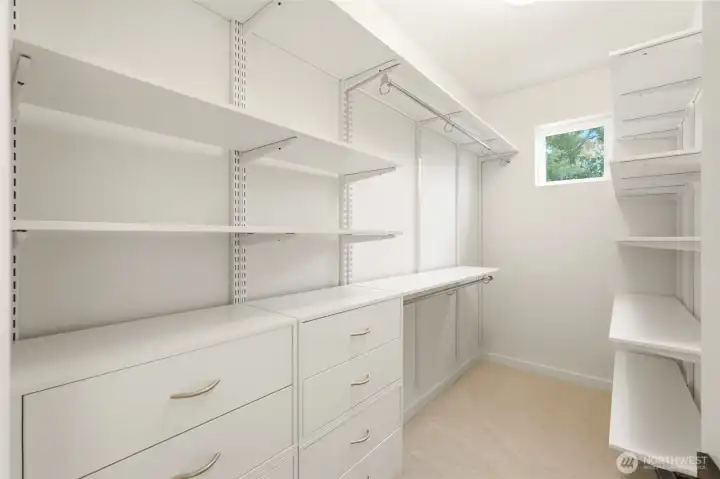 primary walk-in closet primary walk-in closet