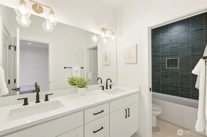 3rd level full bath with double sinks 3rd level full bath with double sinks
