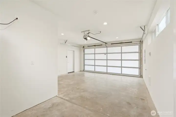 two car garage is EV ready two car garage is EV ready