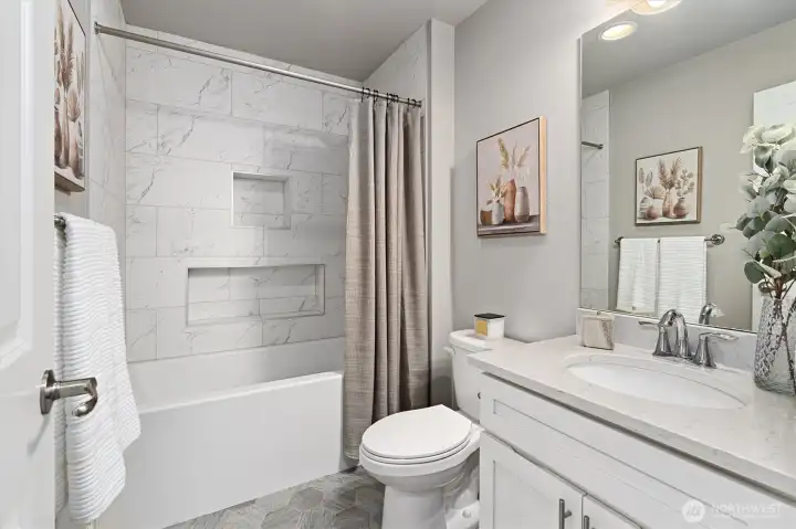 Upstairs guest bathroom Upstairs guest bathroom