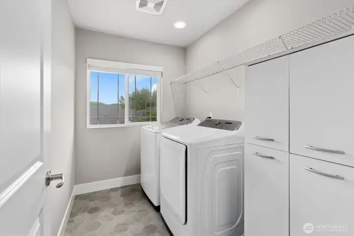 Dedicated Laundry room with storage Dedicated Laundry room with storage