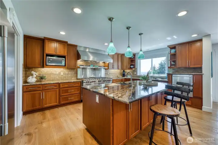 Designed for the serious home chef this kitchen will impress!