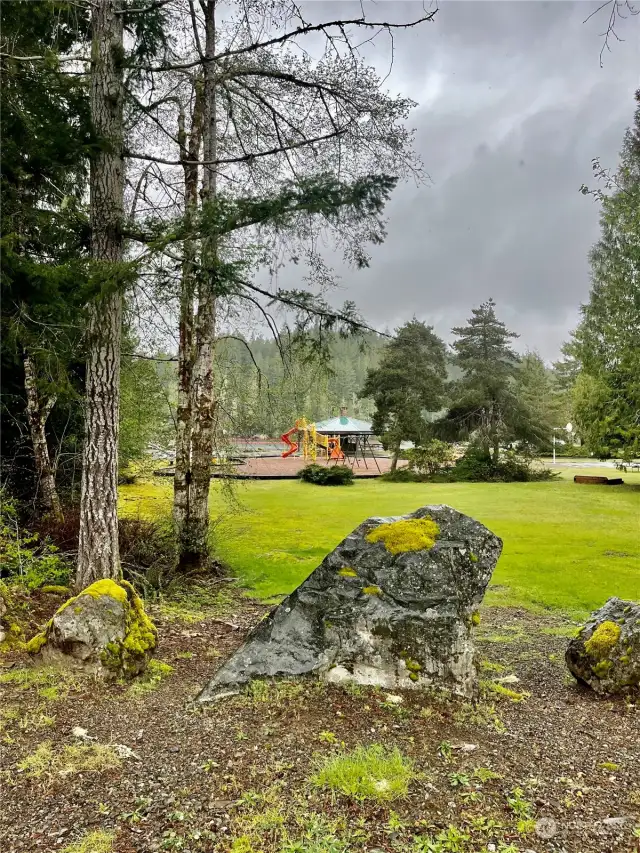 Lake Kokanee Park and play ground on the waterfront