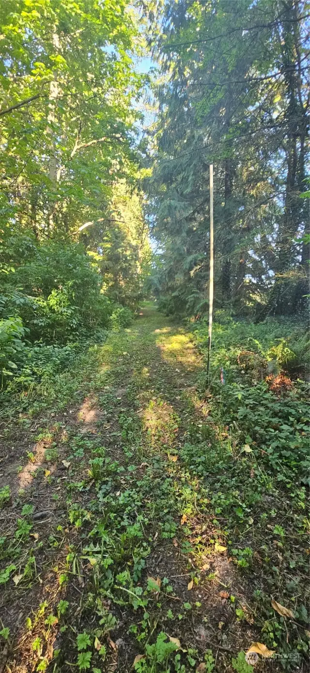 Cleared line to marker stake