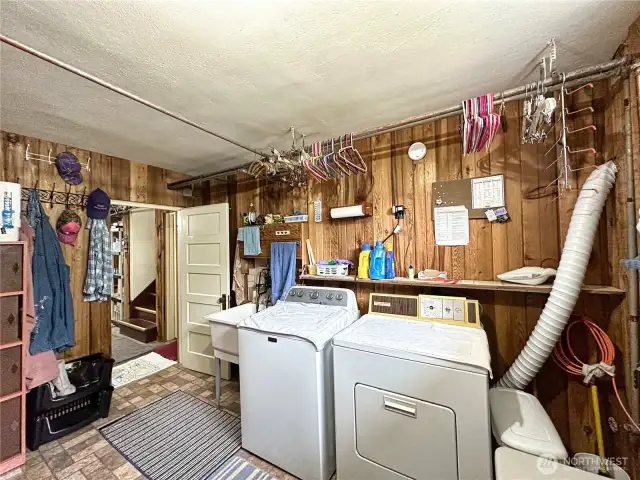 Generously sized laundry room