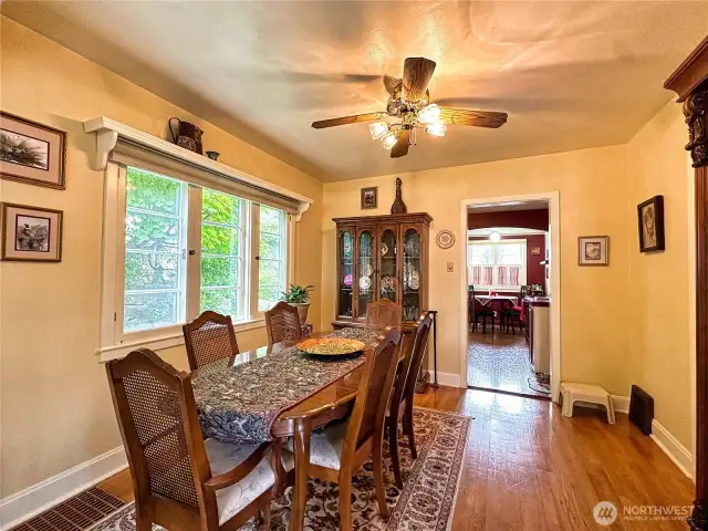 Dining space offers the perfect blend of style and functionality, ideal for both everyday meals and entertaining guests