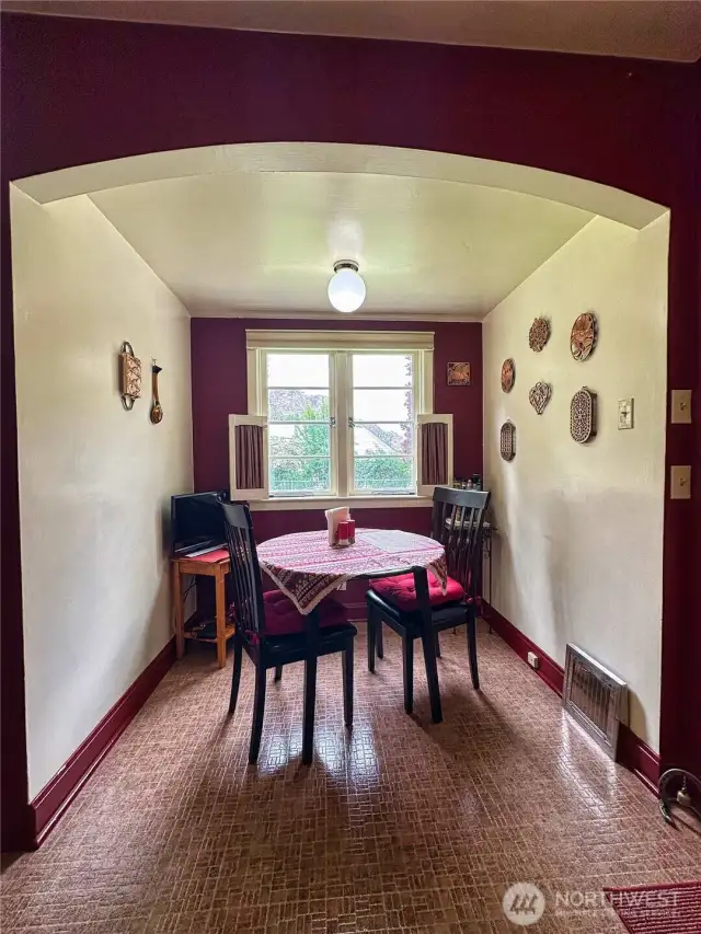 Enjoy your morning coffee in your cozy kitchen nook