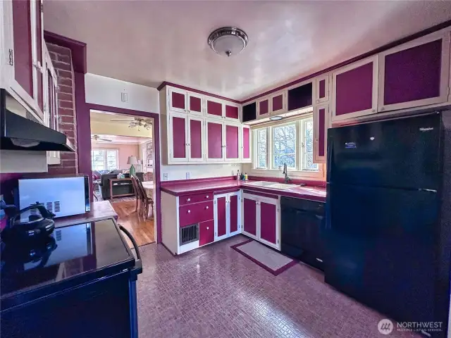Appliances stay and there is additional pantry storage space