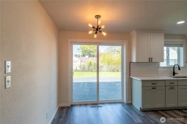 Informal eating area.