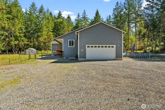 Ample parking is available; without HOA restrictions you can park an RV, boat and multiple vehicles with ease.