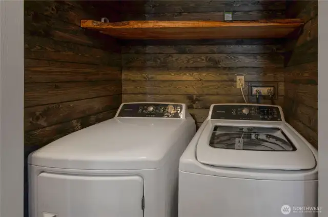 The utility area is conveniently situated and enhanced by the wood tone accents. Washer and dryer will stay with the home. All you'll need to do is unpack and celebrate life everyday here!