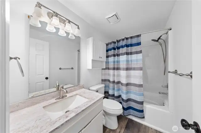 Attractive guest bathroom