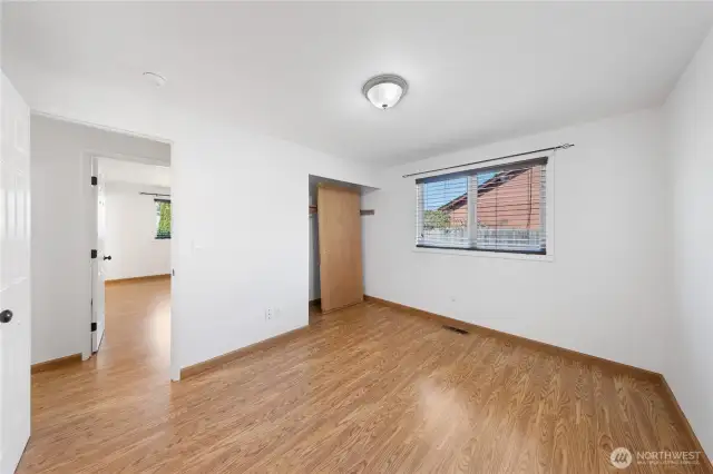One of the 3 bedrooms.  Entire house has recently been re-painted