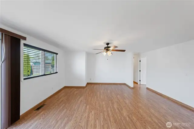 Another view of the family room off the kitchen