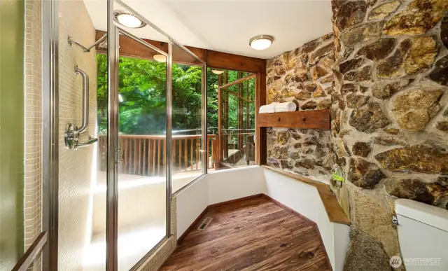 The primary bathroom.