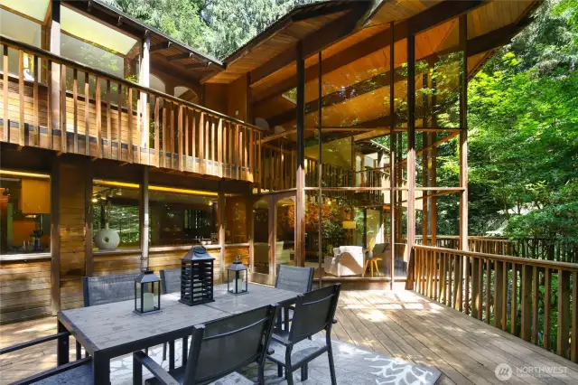 The architectural style of the home features nautical inspired elements with a mountain cabin feel.