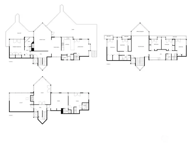 The floor plans of the home.