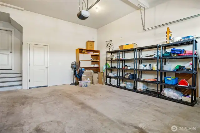Spacious 2 car garage