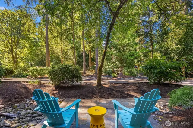 West patio. Perfect for morning coffee.